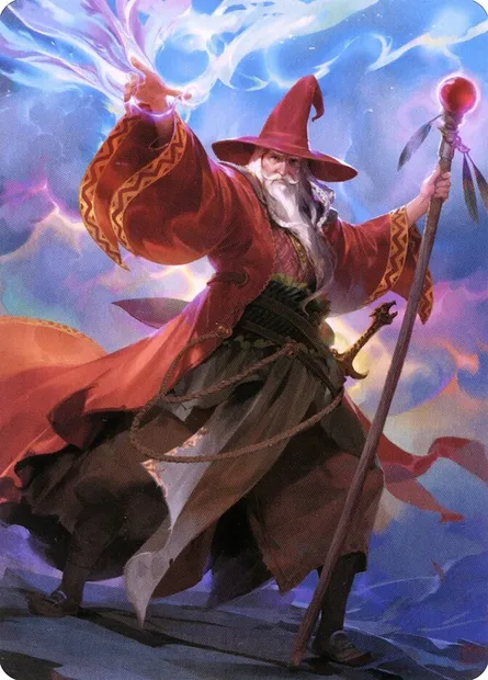Elminster // Elminster, carte Magic ACLB 36 — extension Battle for Baldur's Gate Art Series