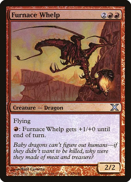 Dragonnet du fourneau, carte Magic 10E 205★ — extension Dixième édition