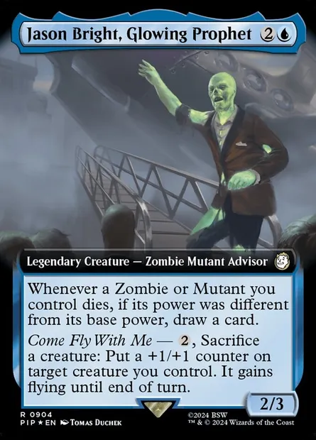 Jason Bright, Glowing Prophet, Magic card PIP 904 — Fallout set
