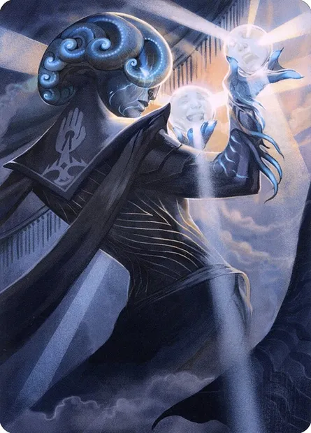Queza, Augur of Agonies // Queza, Augur of Agonies, carte Magic ASNC 75 — extension New Capenna Art Series