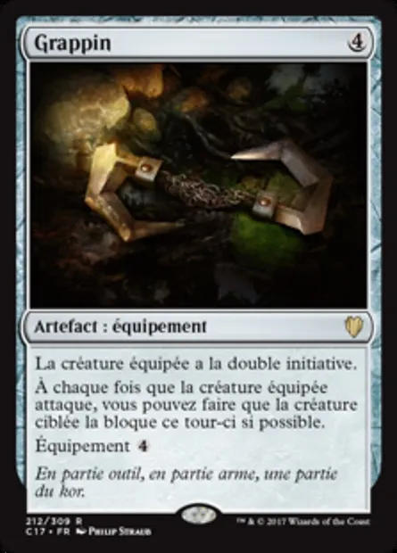 Grappin, carte Magic C17 212 — extension Commander 2017