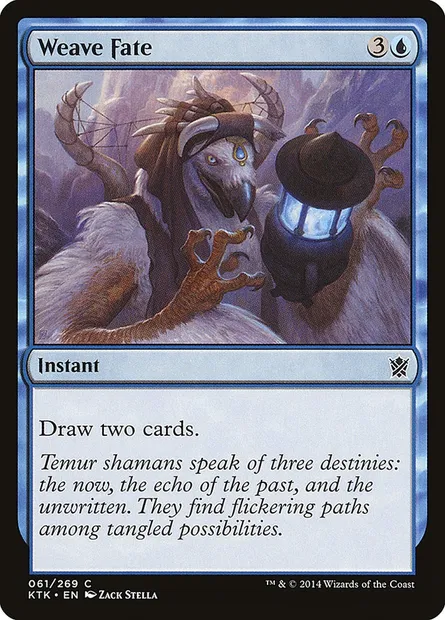 Weave Fate, Magic card KTK 61 — Khans of Tarkir set