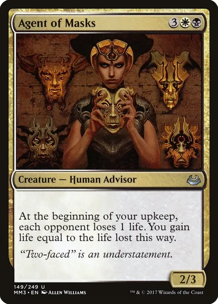 Agent of Masks, Magic card MM3 149 — Modern Masters 2017 set
