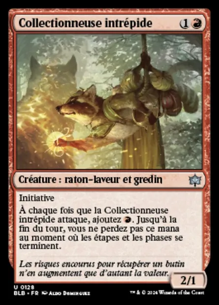 Collectionneuse intrépide, carte Magic BLB 128 — extension Bloomburrow