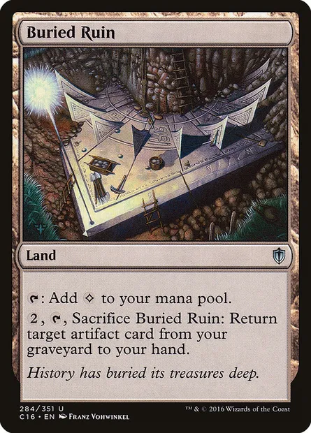 Buried Ruin, Magic card C16 284 — Commander 2016 set