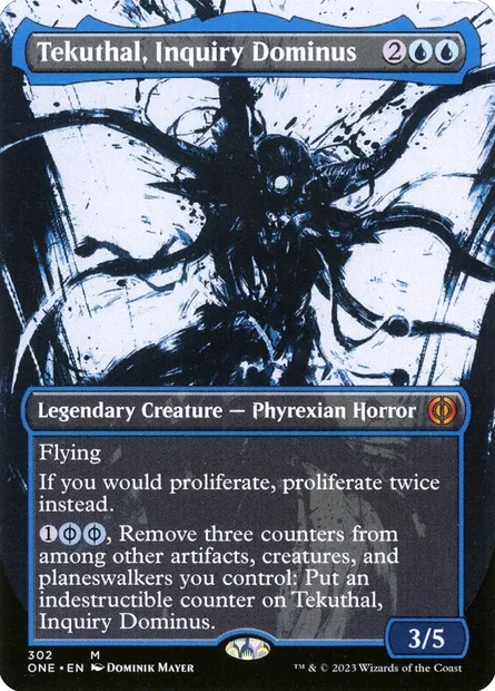 Tekuthal, Inquiry Dominus, Magic card ONE 302 — Phyrexia: All Will Be One set
