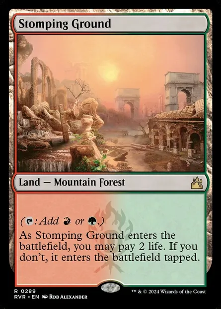 Stomping Ground, Magic card RVR 289 — Ravnica Remastered set