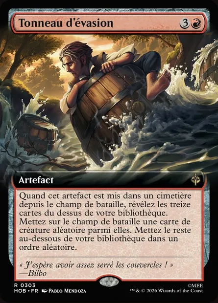 Tonneau d'évasion, carte Magic HOB 303 — extension The Hobbit