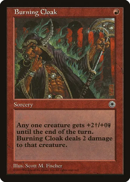 Burning Cloak, Magic card POR 120 — Portal set
