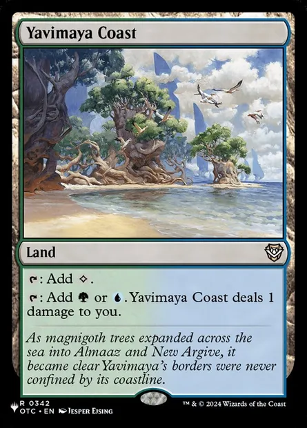 Yavimaya Coast, Magic card PLST OTC-342 — The List set