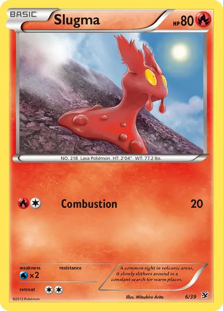 Slugma, Pokémon card KSS 6 — Kalos Starter Set set