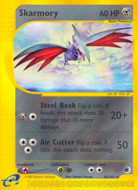 Skarmory, Pokémon card EX 63 — Expedition Base Set set