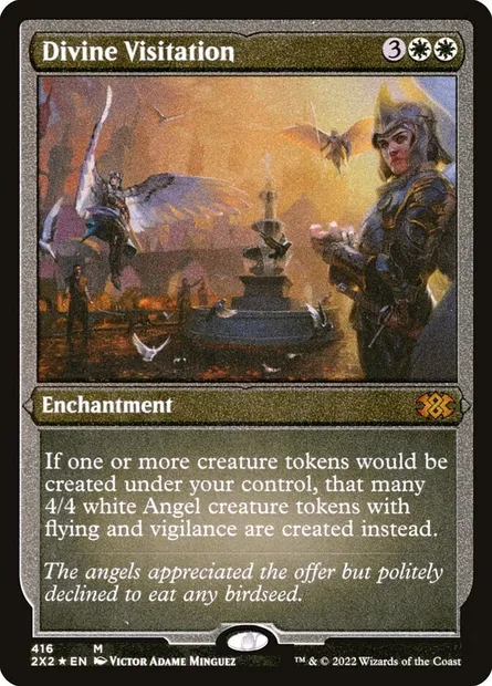Divine Visitation, Magic card 2X2 416 — Double Masters 2022 set