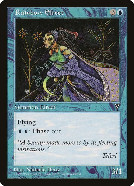 Rainbow Efreet, Magic card VIS 41 — Visions set