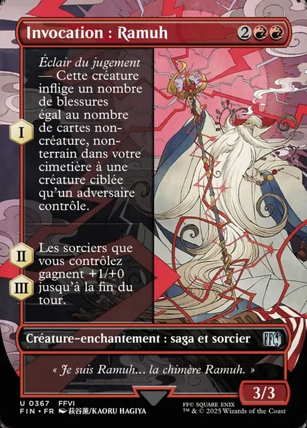 Invocation : Ramuh, carte Magic FIN 367 — extension Final Fantasy