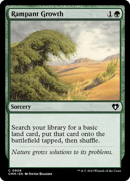 Rampant Growth, Magic card CMM 908 — Commander Masters set