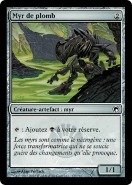 Myr de plomb, carte Magic SOM 170 — extension Cicatrices de Mirrodin