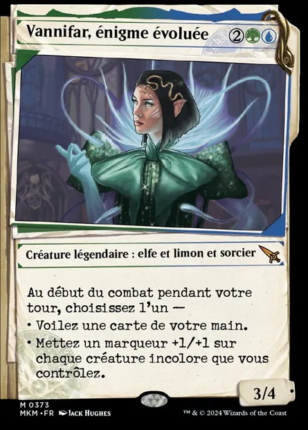 Vannifar, énigme évoluée, carte Magic MKM 373 — extension Murders at Karlov Manor