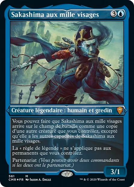 Sakashima aux mille visages, carte Magic CMR 561 — extension Commander Legends