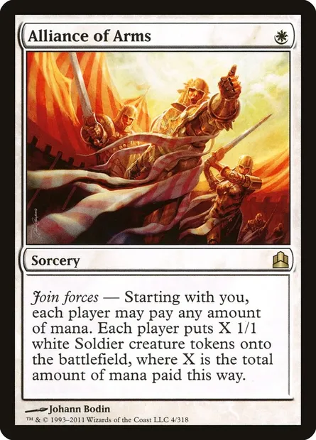Alliance of Arms, Magic card CMD 4 — Commander 2011 set