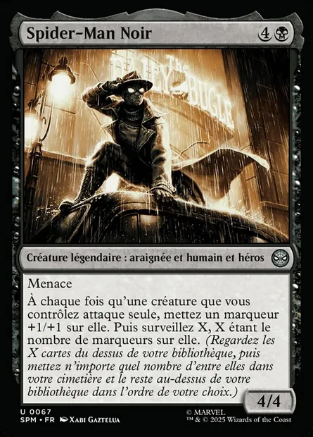 Spider-Man Noir, carte Magic SPM 67 — extension Marvel's Spider-Man