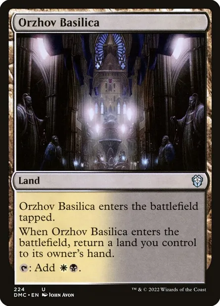 Orzhov Basilica, Magic card DMC 224 — Dominaria United Commander set