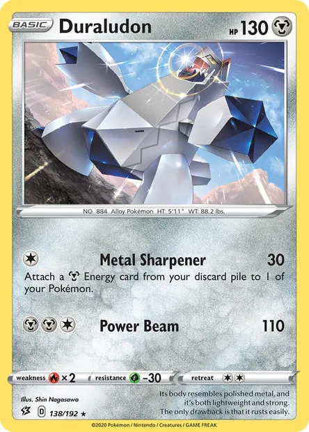 Duraludon, Pokémon card RCL 138 — Rebel Clash set