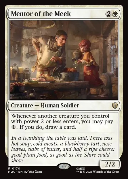 Mentor of the Meek, Magic card HOC 170 — The Hobbit Eternal set