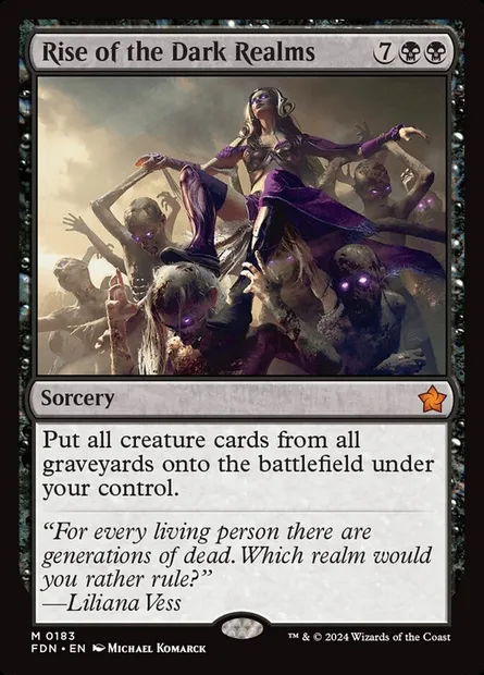 Rise of the Dark Realms, Magic card FDN 183 — Foundations set