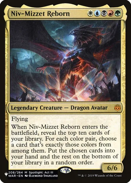 Niv-Mizzet Reborn, Magic card PLST WAR-208 — The List set