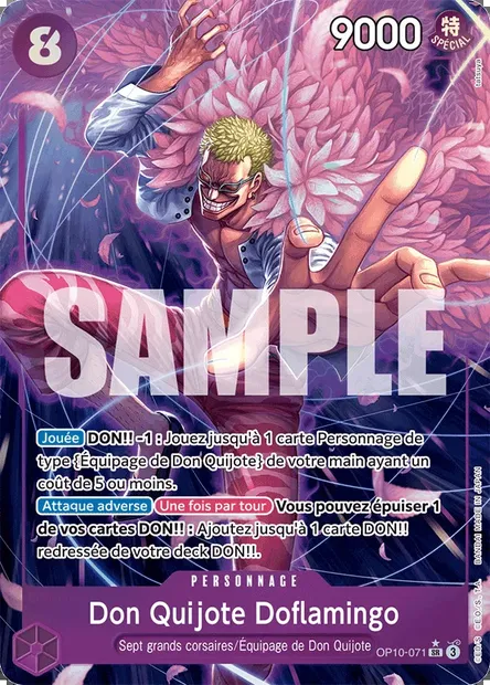 Don Quijote Doflamingo, carte One Piece OP10-071 — extension SANG ROYAL
