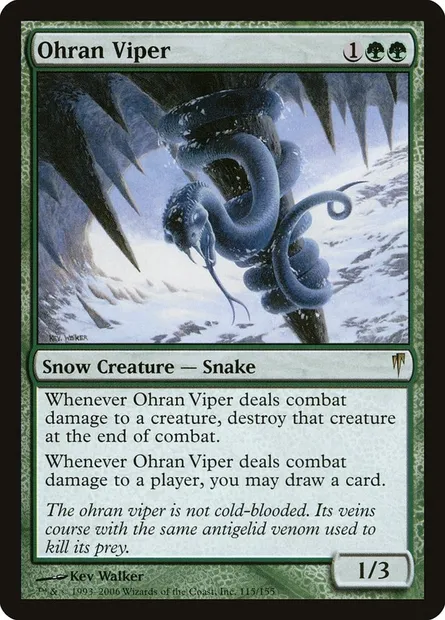 Vipère d'Ohran, carte Magic CSP 115 — extension Souffle glaciaire