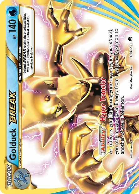Golduck BREAK, Pokémon card BKP 18 — BREAKpoint set