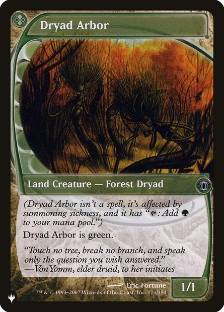 Dryad Arbor, Magic card PLST FUT-174 — The List set