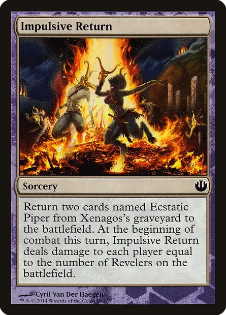Impulsive Return, carte Magic TDAG 10 — extension Defeat a God