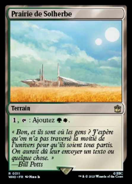 Prairie de Solherbe, carte Magic WHO 311 — extension Doctor Who