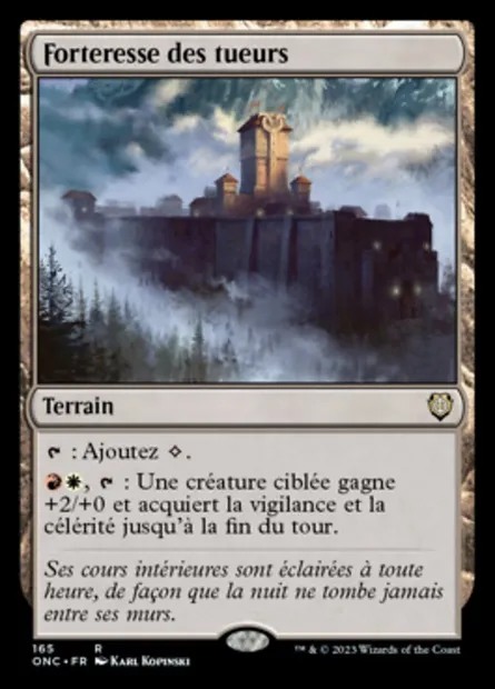 Forteresse des tueurs, carte Magic ONC 165 — extension Phyrexia: All Will Be One Commander