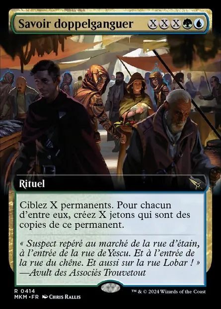 Savoir doppelganguer, carte Magic MKM 414 — extension Murders at Karlov Manor
