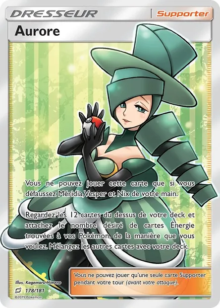 Aurore, carte Pokémon TEU 178 — extension Duo de Choc