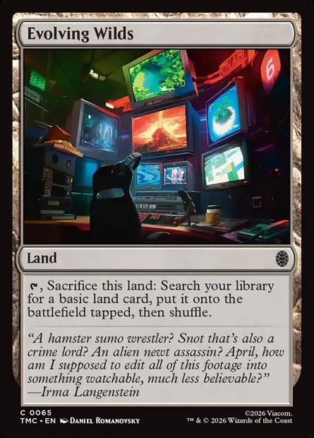 Evolving Wilds, Magic card TMC 65 — Teenage Mutant Ninja Turtles Eternal set