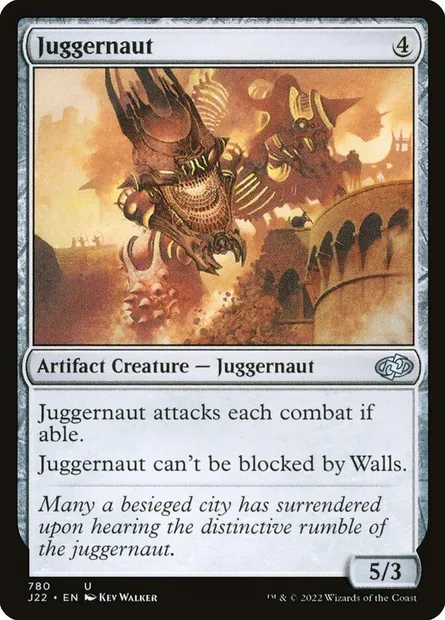 Juggernaut, Magic card J22 780 — Jumpstart 2022 set