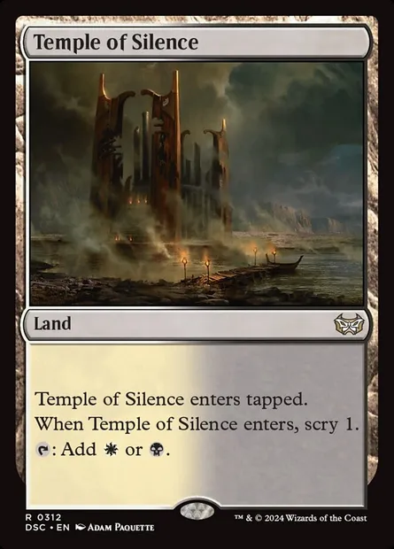 Temple of Silence, Magic card DSC 312 — Duskmourn: House of Horror Commander set