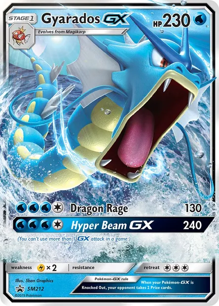 Léviator GX, carte Pokémon SM 212 — extension Promo SM
