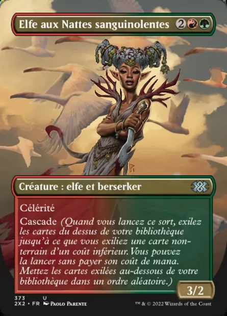 Elfe aux Nattes sanguinolentes, carte Magic 2X2 373 — extension Double Masters 2022