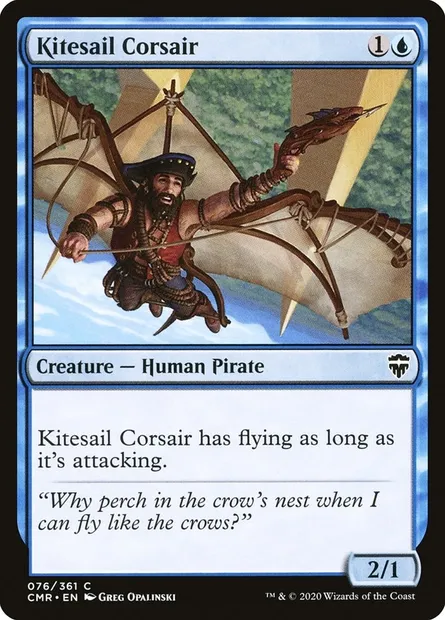 Kitesail Corsair, Magic card CMR 76 — Commander Legends set