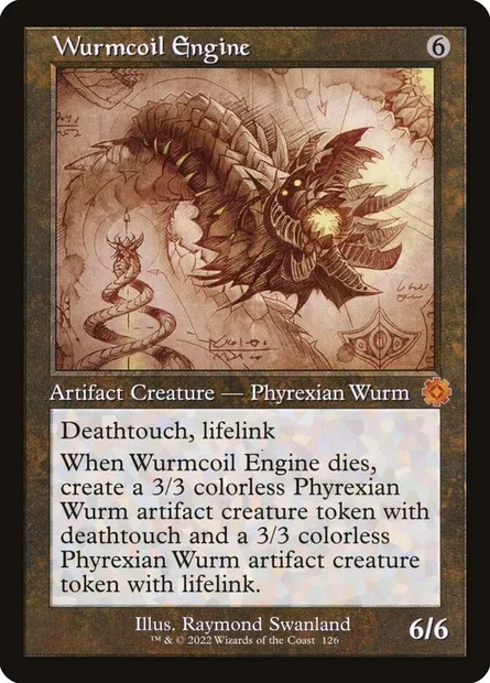 Wurmcoil Engine, Magic card BRR 126 — The Brothers' War Retro Artifacts set