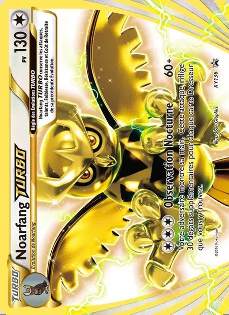 Noarfang TURBO, carte Pokémon XY 136 — extension Promo XY