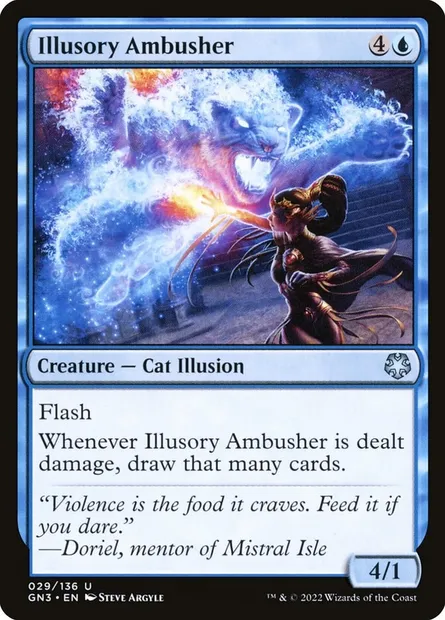 Illusory Ambusher, Magic card GN3 29 — Game Night: Free-for-All set