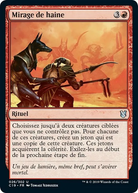 Mirage de haine, carte Magic C19 26 — extension Commander 2019