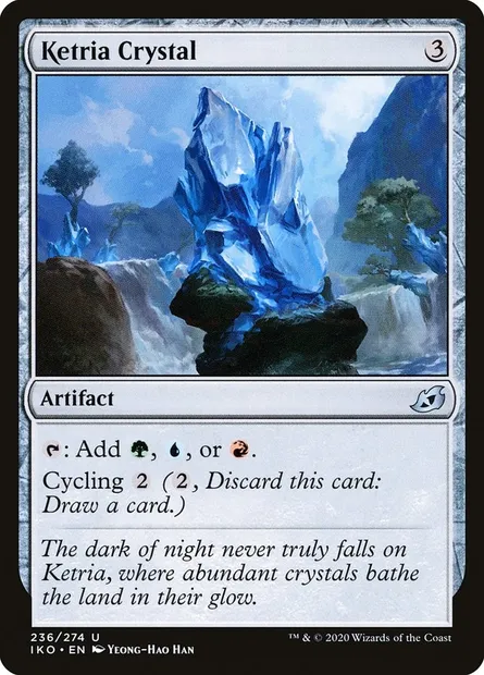 Ketria Crystal, Magic card IKO 236 — Ikoria: Lair of Behemoths set